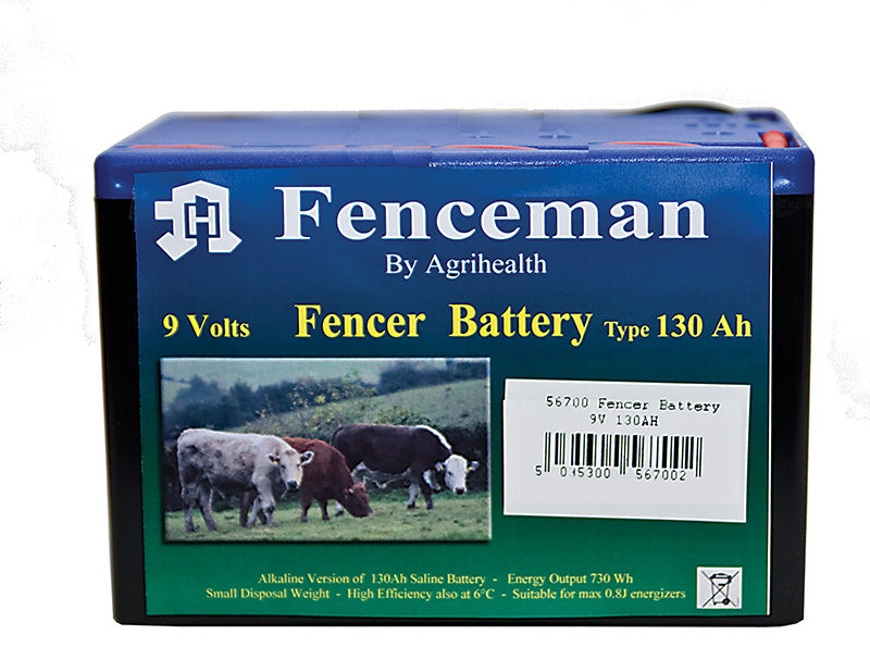 Fenceman 9 Volts Battery 130Ah