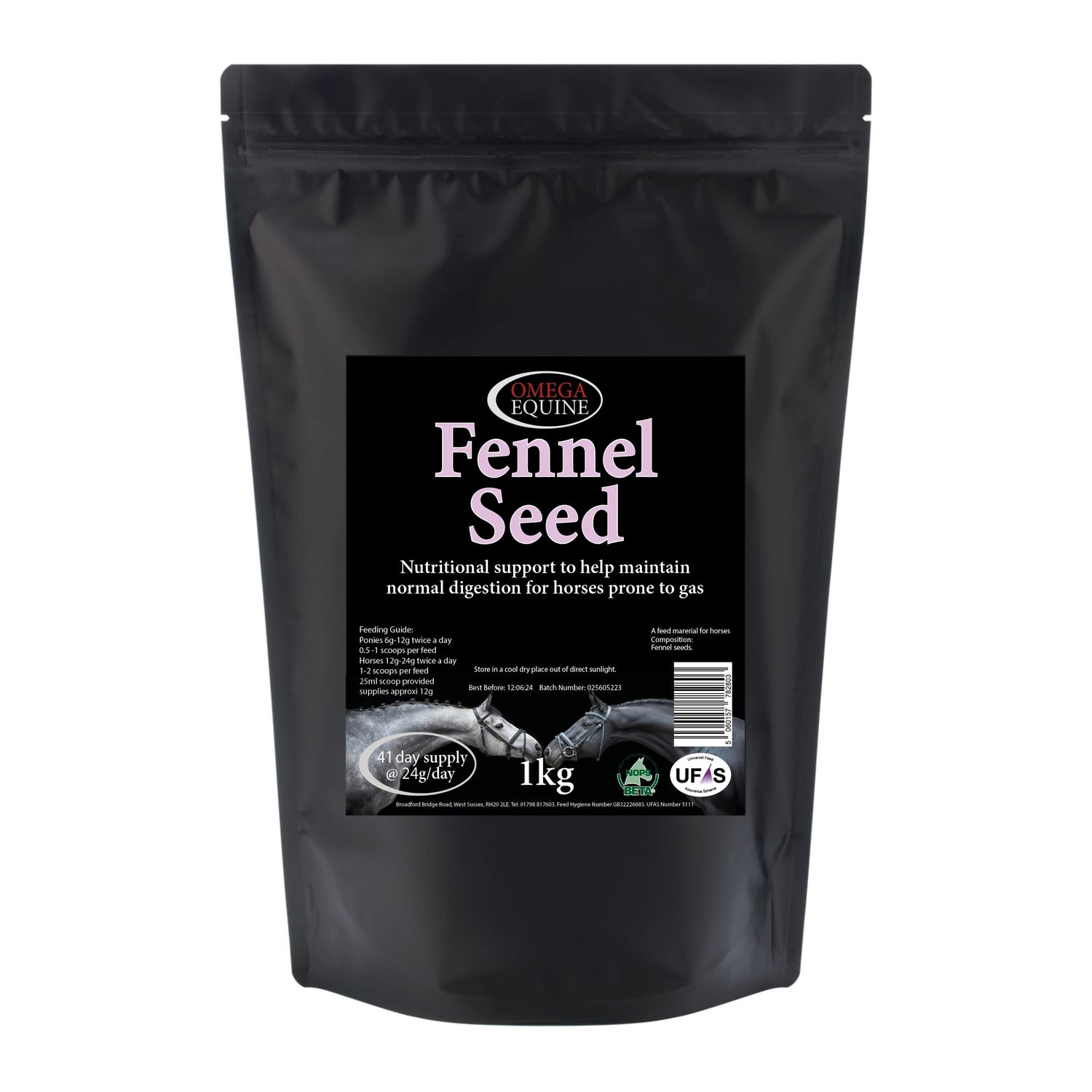 Omega Fennel Seed 1Kg