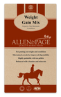 Allen & Page Weight Gain Mix for horses on a white background