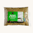 Bag of NAF Marigold & Cleavers for horses with a green label on a white background