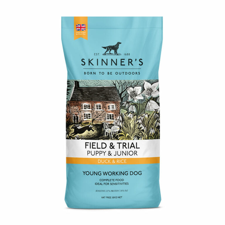 Skinners Puppy Junior Duck & Rice 15kg Light Blue